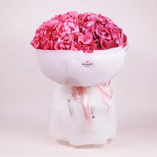 Букет 5 Малинових Гортензій купити