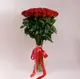 Букет 45 Троянд червоних Родос купити недорого в Україні, фото 662