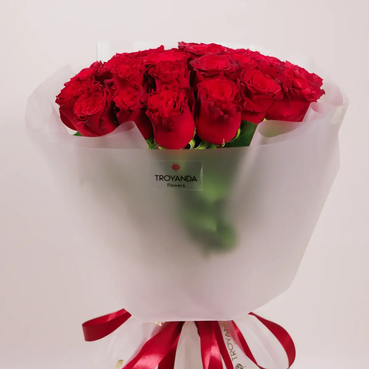 Букет 29 Троянд червоних Родос купити недорого в Україні, фото 2