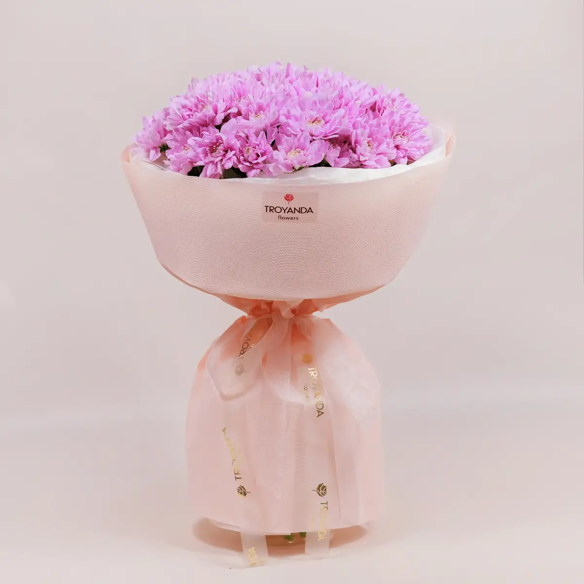 Букет 15 Рожевих Хризантем купити