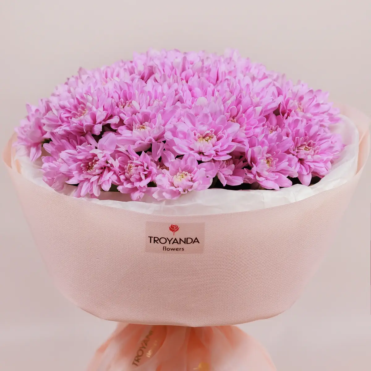 Букет 15 Рожевих Хризантем купити недорого в Україні, фото 2