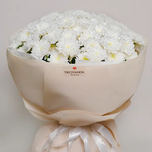 Букет 15 Белых Хризантем. купить