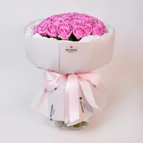 Букет 35 Троянд Аква купити