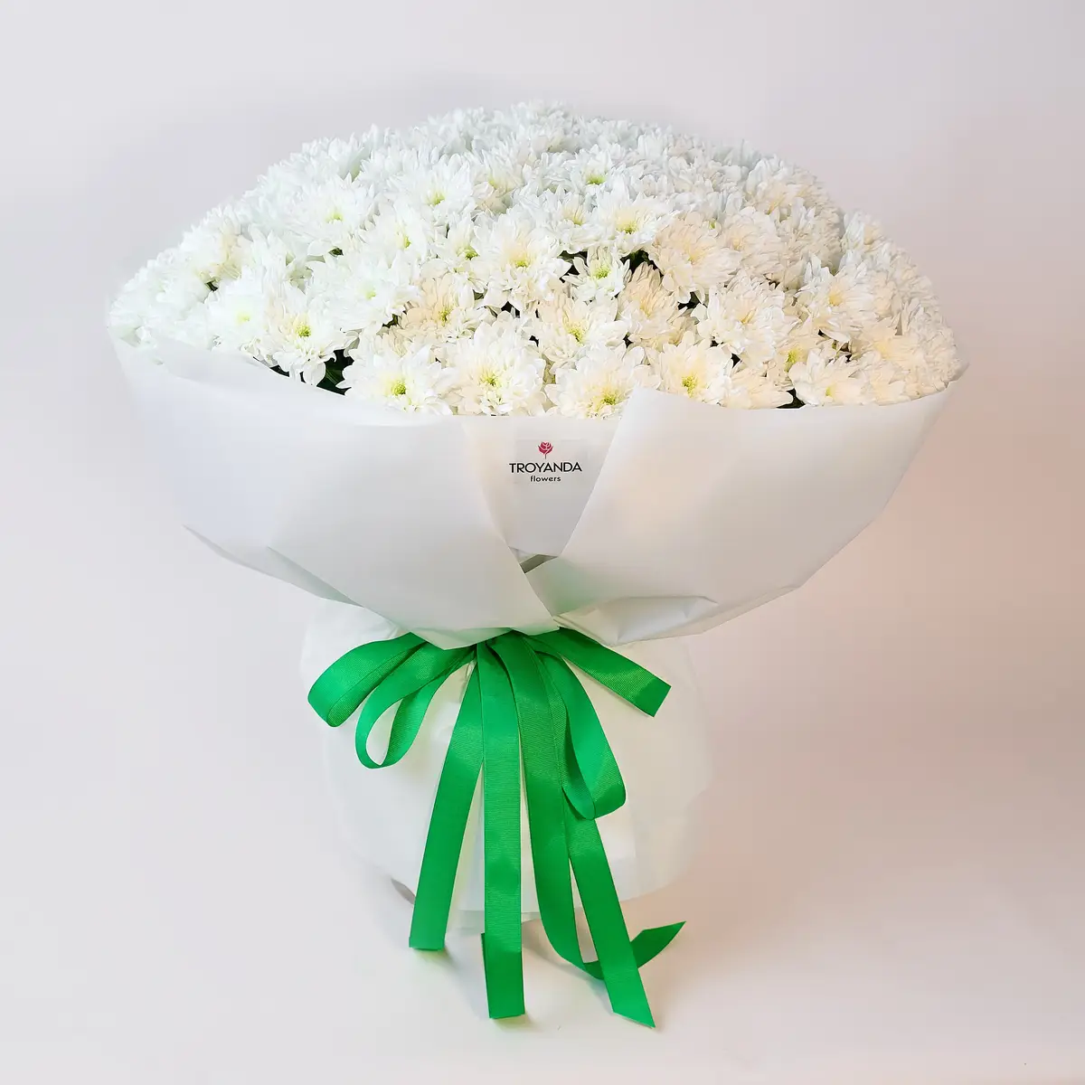 Букет 35 Білих Хризантем купити
