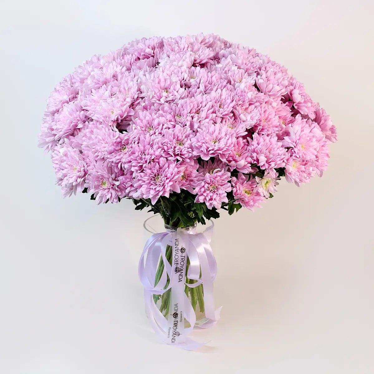 Букет 35 Рожевих Хризантем купити