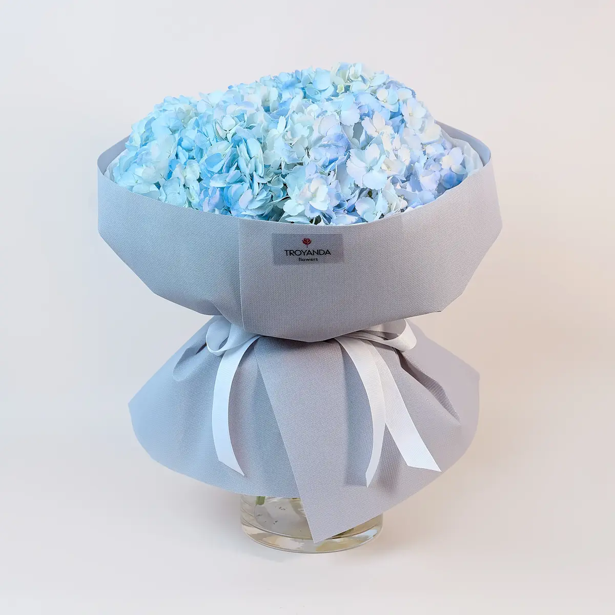 Букет из 5 голубых гортензий купить