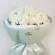 Букет из 25 белых гвоздик купить