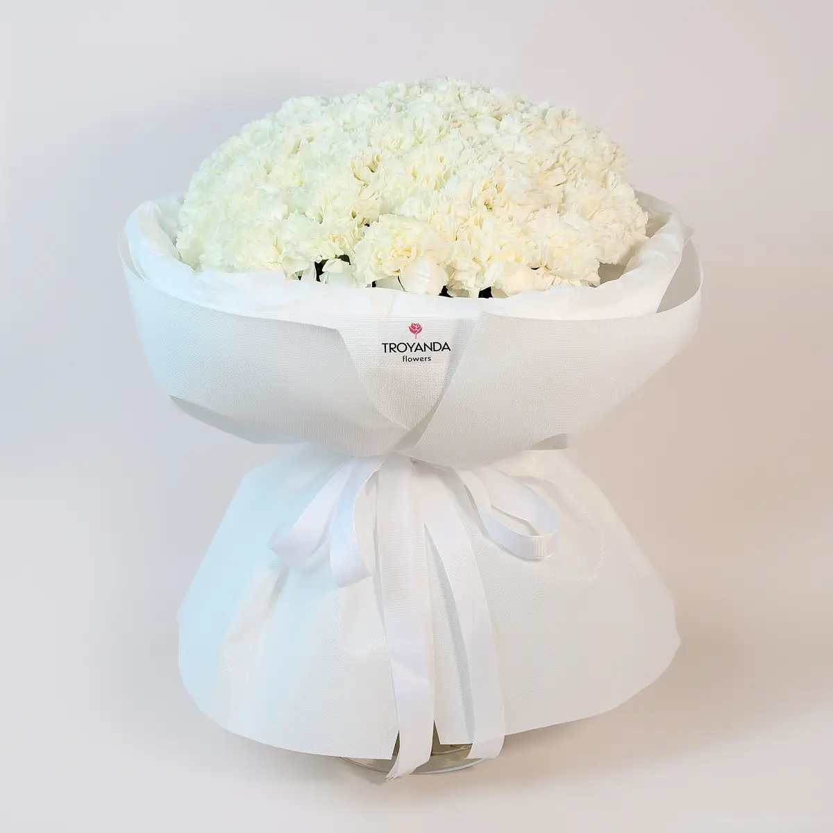 Букет 51 белая гвоздика купить