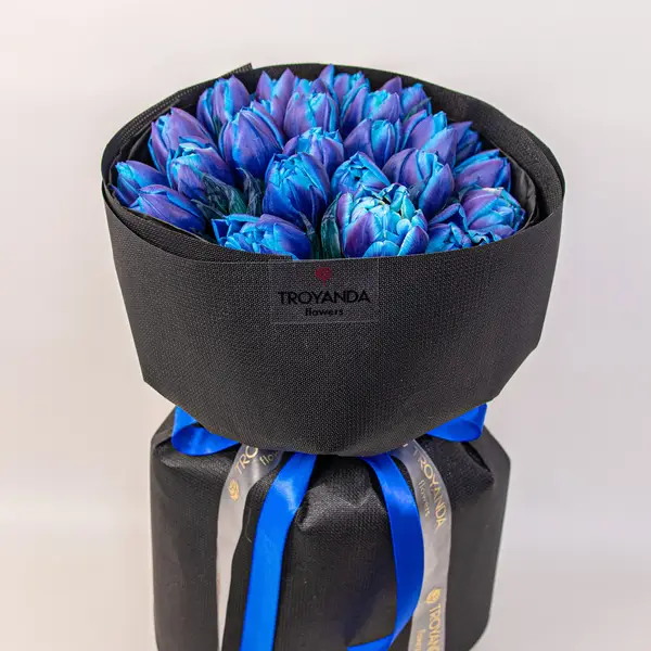 Букет 25 Фарбованих Тюльпанів купити