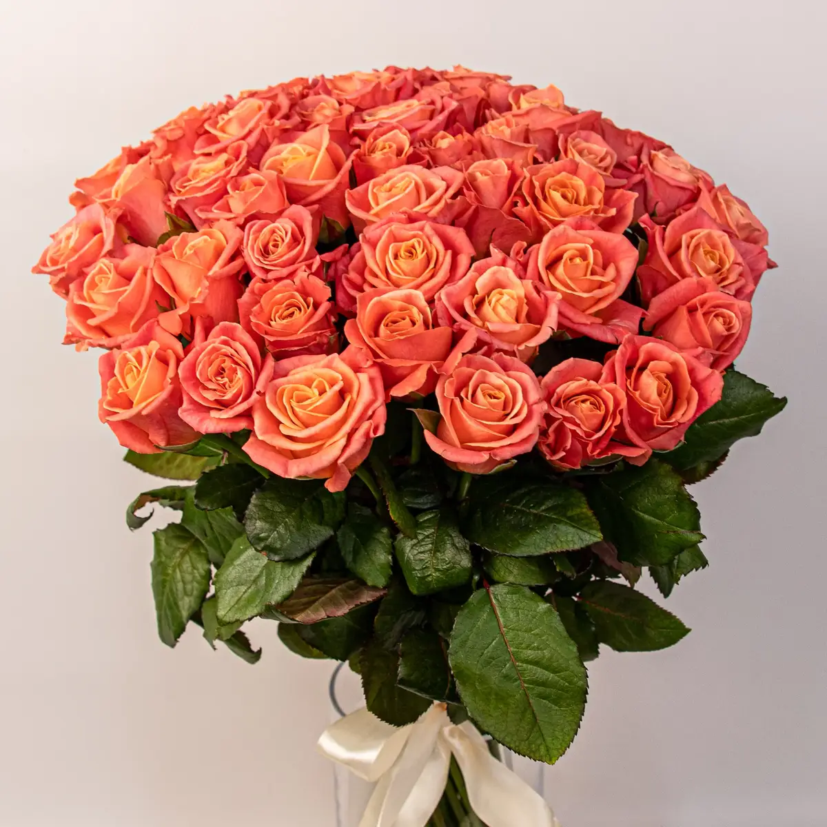 Букет 51 роза Мисс Пигги купить недорого в Украине, фото 2