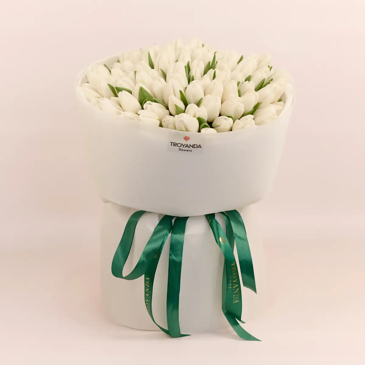 Букет 101 Білий Тюльпан купити