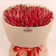 Букет 101 Червоний Тюльпан купити