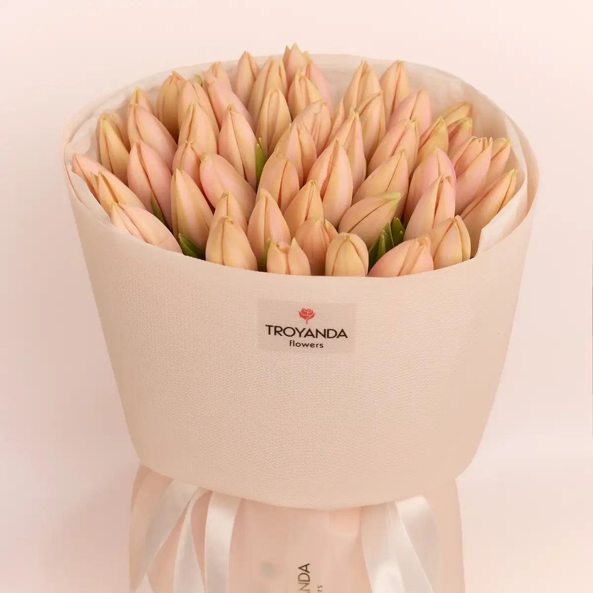 Букет 51 Персиковий Тюльпан купити недорого в Україні, фото 2