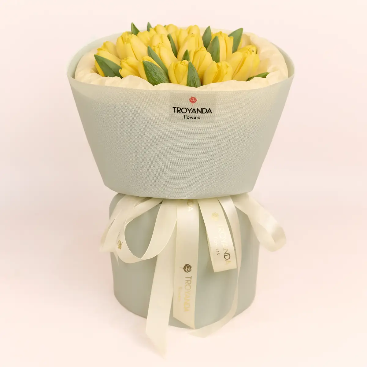 Букет 25 Жовтих Тюльпанів купити