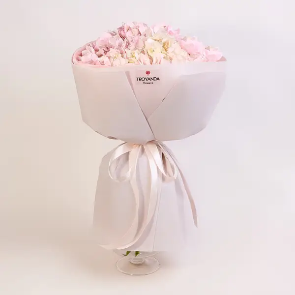 Букет 5 Розовых Гортензий купить